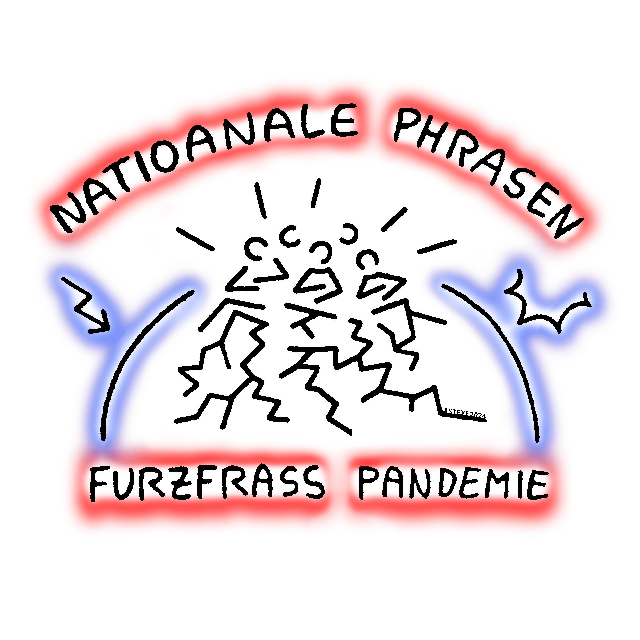 Natioanale Phrasen - Furzfrass Pandemie (fartrotten image) ASTEYE 20240926