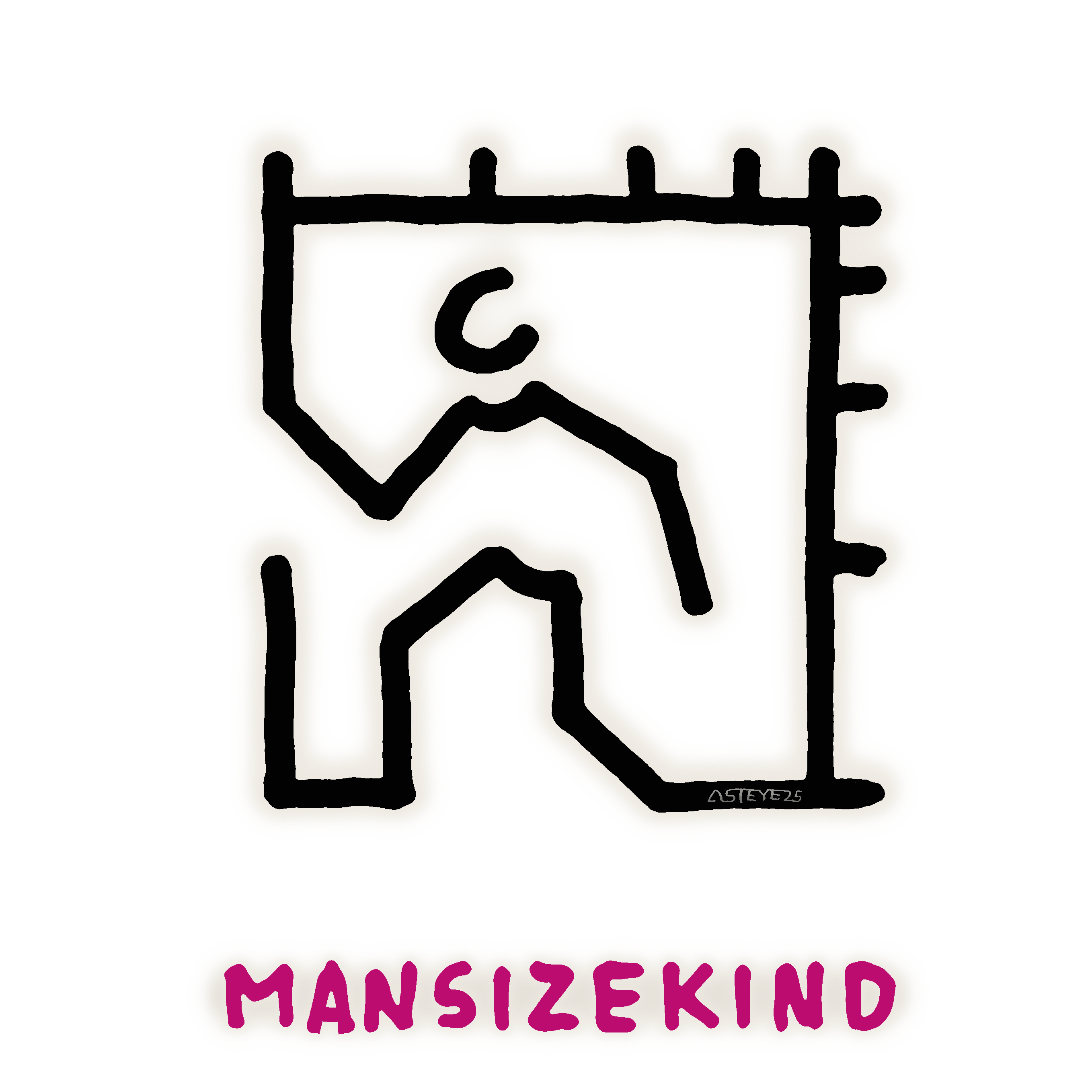 Mansizekind, illustration drawing ASTEYE 20250501